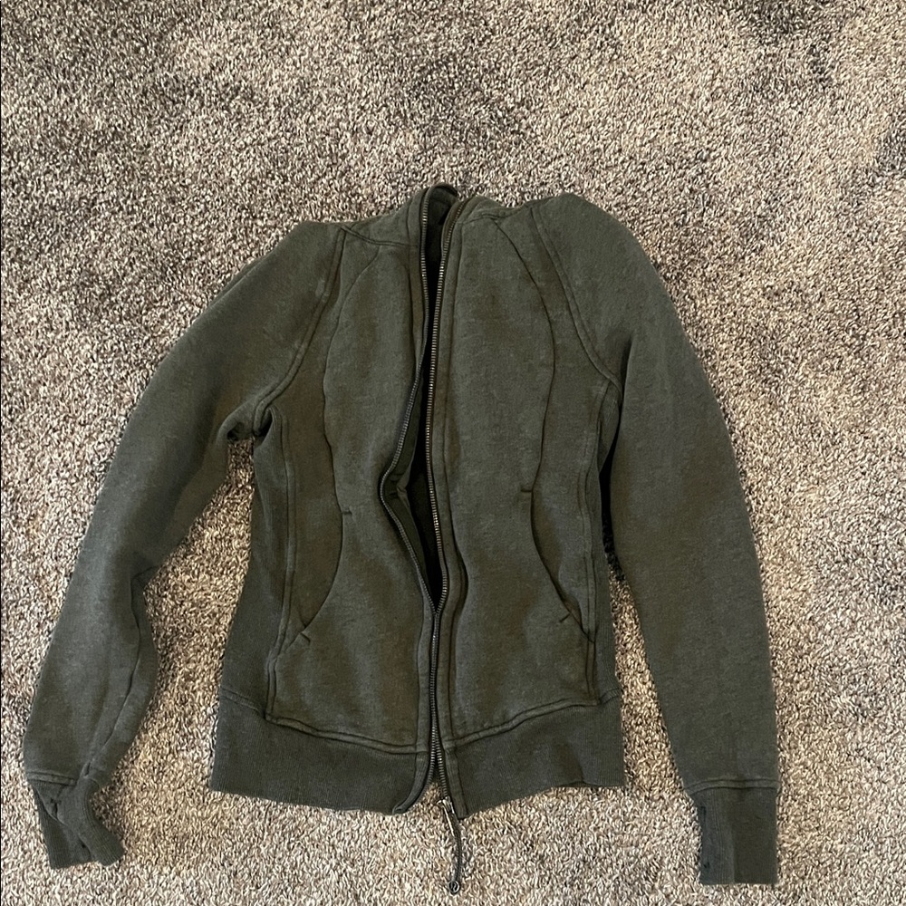 Lululemon Athletica Olive Green Women's Zip-Up Jacket